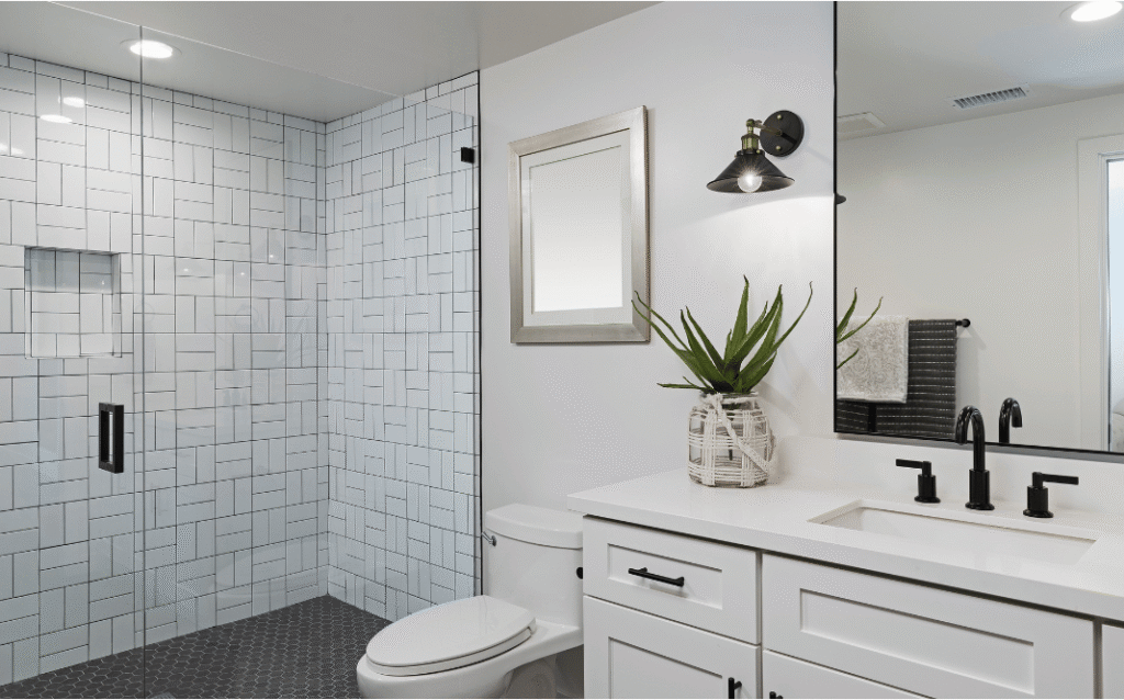 Adding a second bathroom requires professional plumbing work including water lines, drainage, fixtures, and bathroom installation for home renovations.