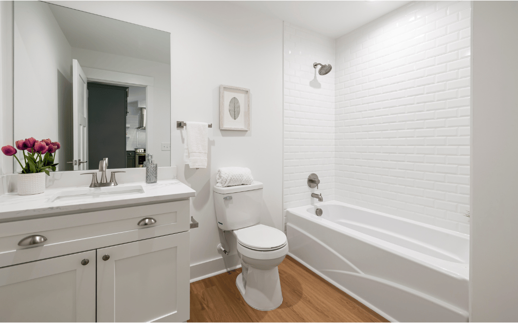 Bathroom addition plumbing guide showing the work required for installing a new bathroom, including pipes, drains, toilets, sinks, and showers.